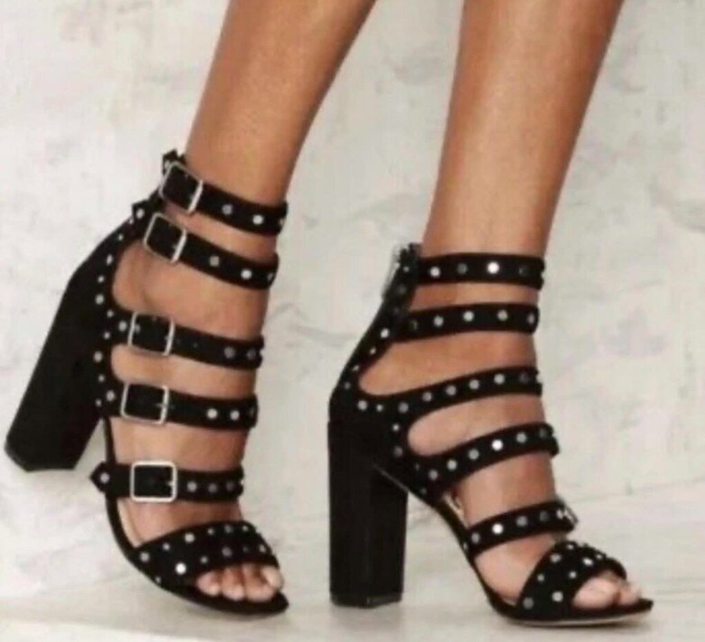 Sam Edelman York Suede Studded Heels - Size 8 (retails for $175)