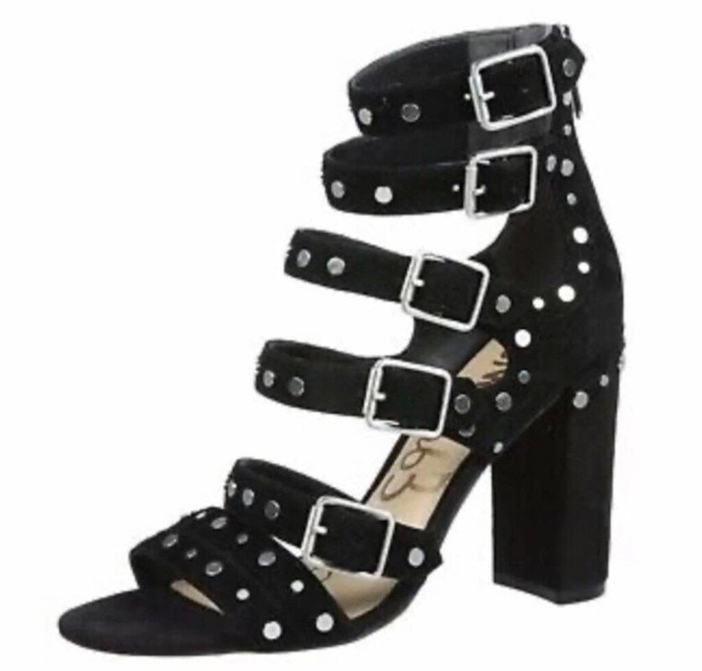 Sam Edelman York Suede Studded Heels - Size 8 (retails for $175)