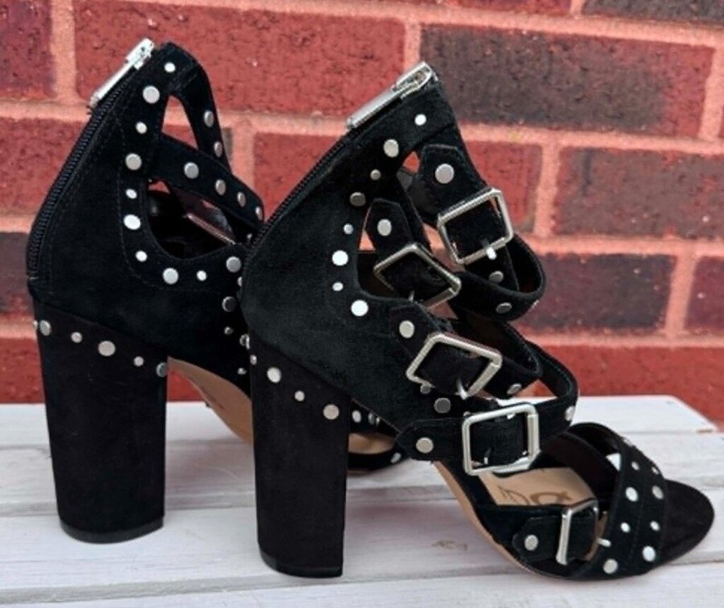 Sam Edelman York Suede Studded Heels - Size 8 (retails for $175)