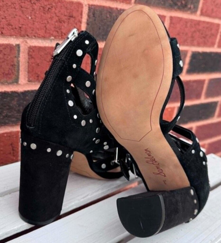 Sam Edelman York Suede Studded Heels - Size 8 (retails for $175)