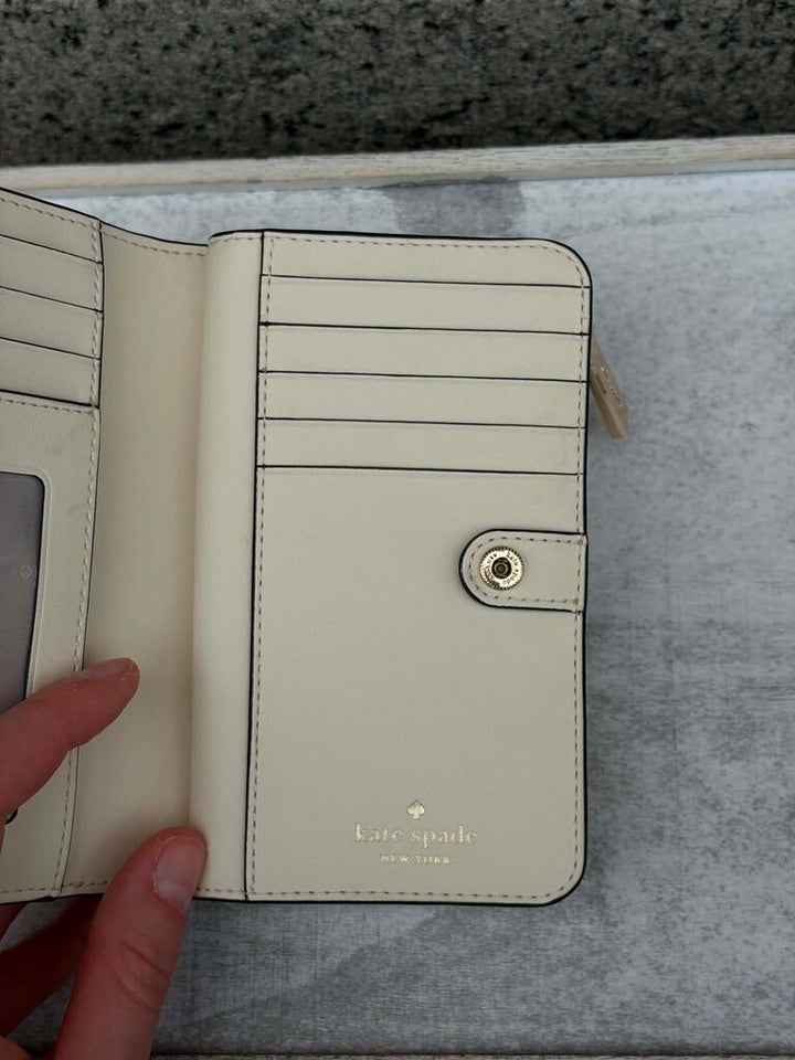 Kate Spade Lena Straw Bifold Wallet