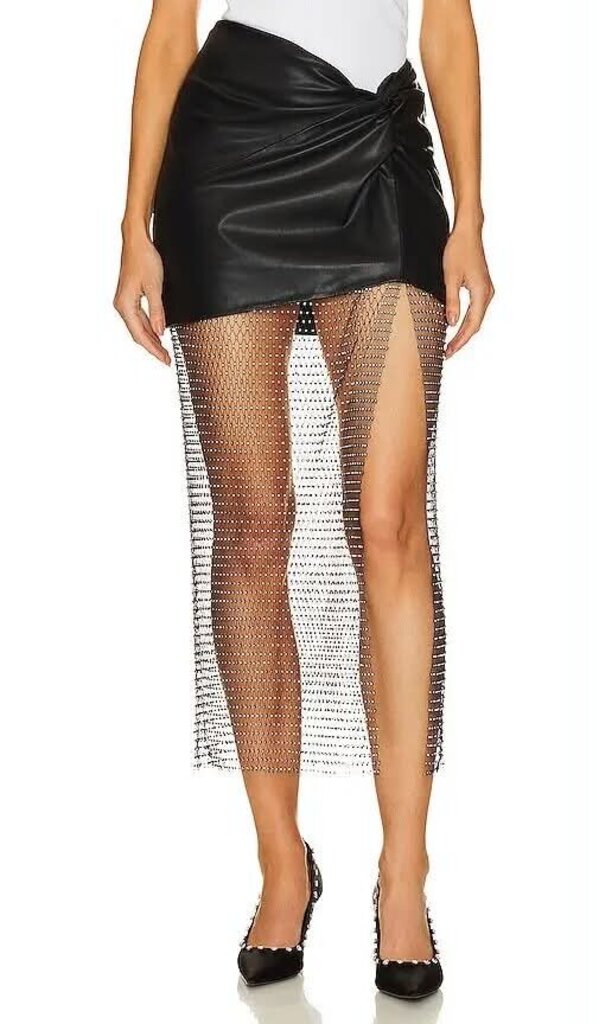 LaMarque NWT Salome Rhinestone Midi Skirt - Size Large (retails for $395)