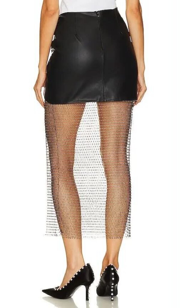 LaMarque NWT Salome Rhinestone Midi Skirt - Size Large (retails for $395)