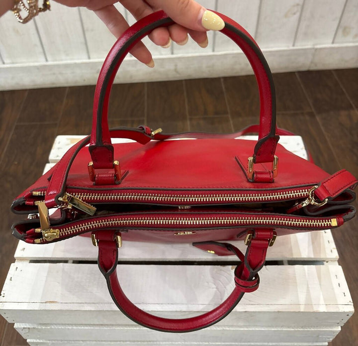 Tory Burch Robinson Double Zip Leather Tote