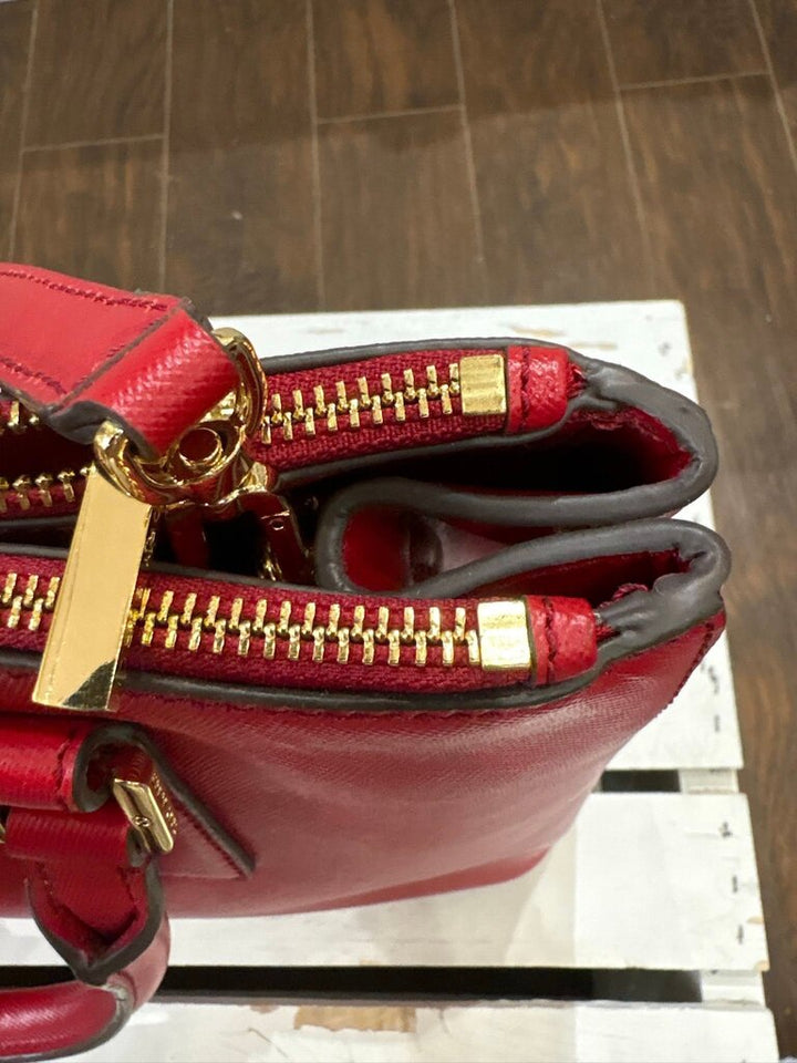 Tory Burch Robinson Double Zip Leather Tote