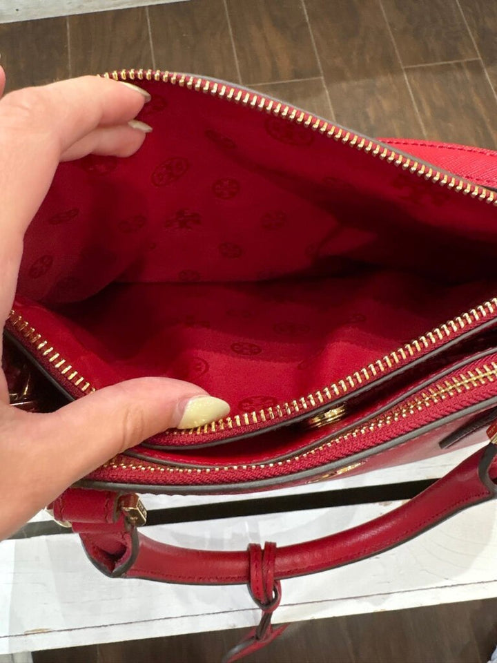 Tory Burch Robinson Double Zip Leather Tote