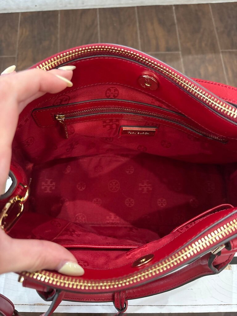 Tory Burch Robinson Double Zip Leather Tote