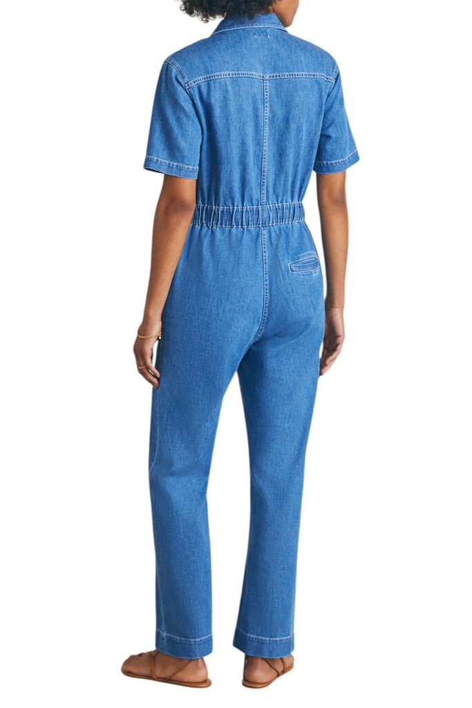 Faherty Cotton Blend Denim Jumpsuit (Retails for $228) - Size 0