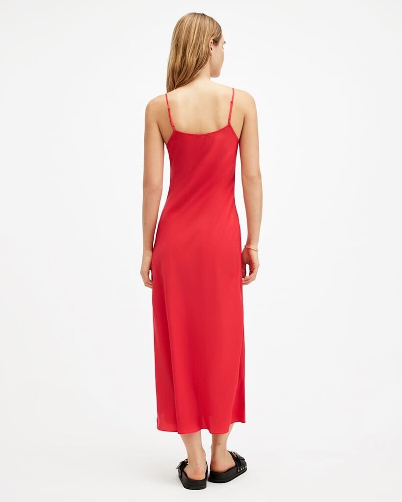 All Saints Bryony V-Neck Midi Slip Dress - Size 10