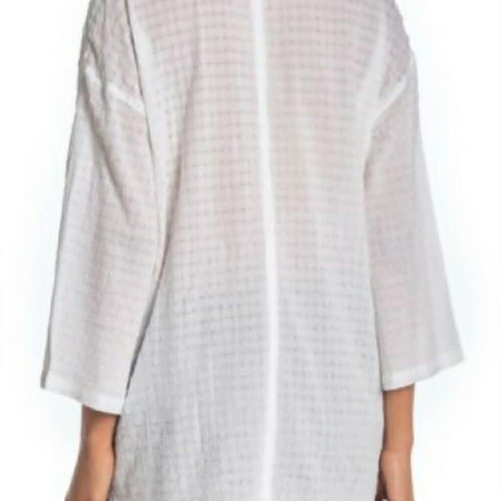 Eileen Fisher Cotton Voile Box Blouse - Size 1X