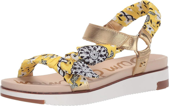 Sam Edelman Ashie Sandals in Lemon Zest Multi - Size 7.5