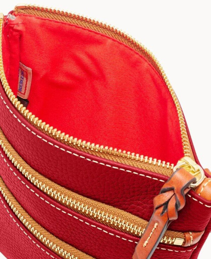 Donney & Bourke NWT Pebble Grain Triple Zip Crossbody (Retails for $168)