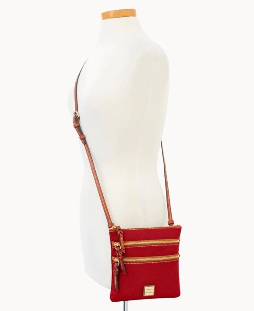Donney & Bourke NWT Pebble Grain Triple Zip Crossbody (Retails for $168)