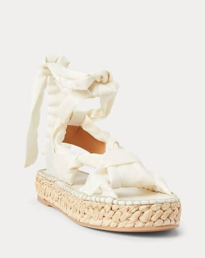 Ralph Lauren Lilyann Ikat-Print Espadrilles - Size 38.5