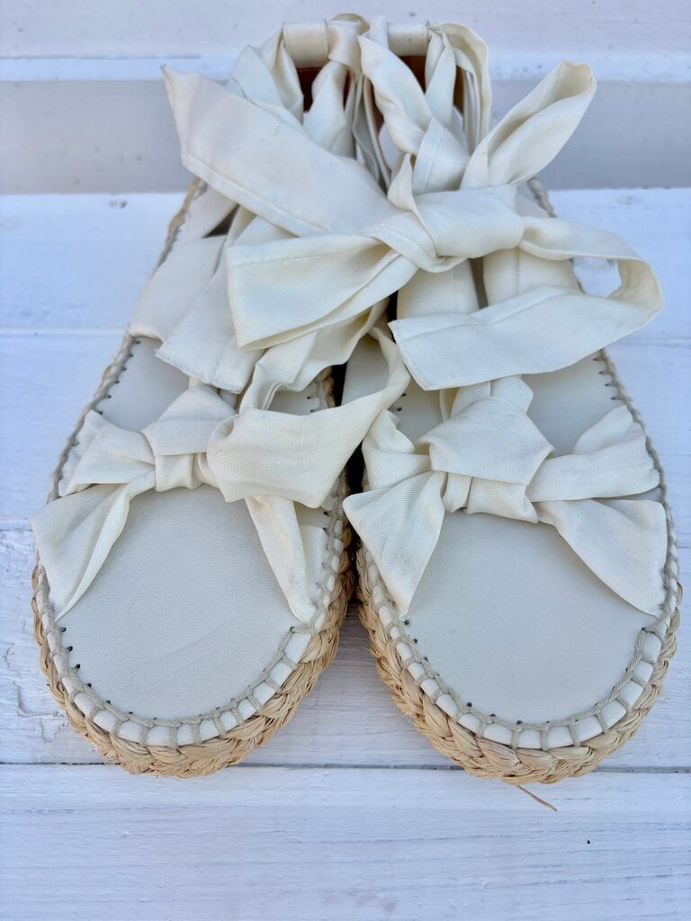 Ralph Lauren Lilyann Ikat-Print Espadrilles - Size 38.5