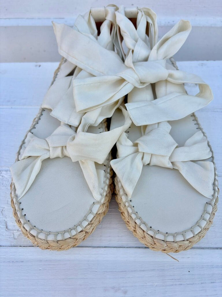 Ralph Lauren Lilyann Ikat-Print Espadrilles - Size 38.5