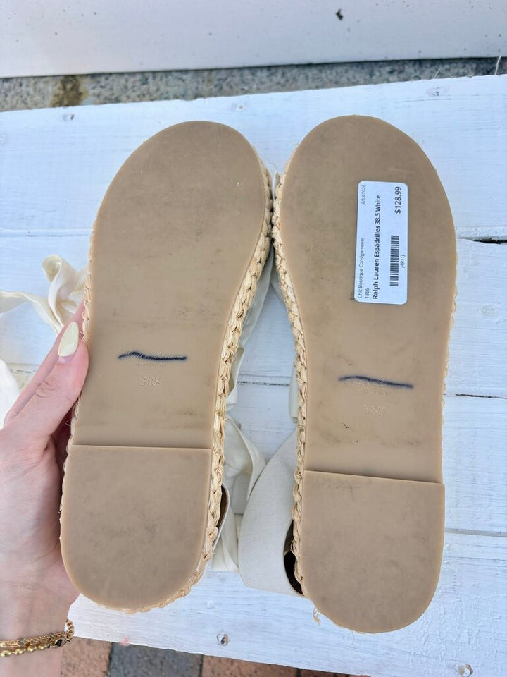 Ralph Lauren Lilyann Ikat-Print Espadrilles - Size 38.5