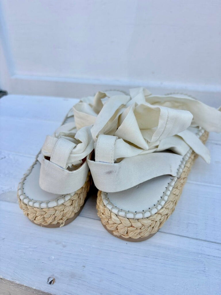 Ralph Lauren Lilyann Ikat-Print Espadrilles - Size 38.5
