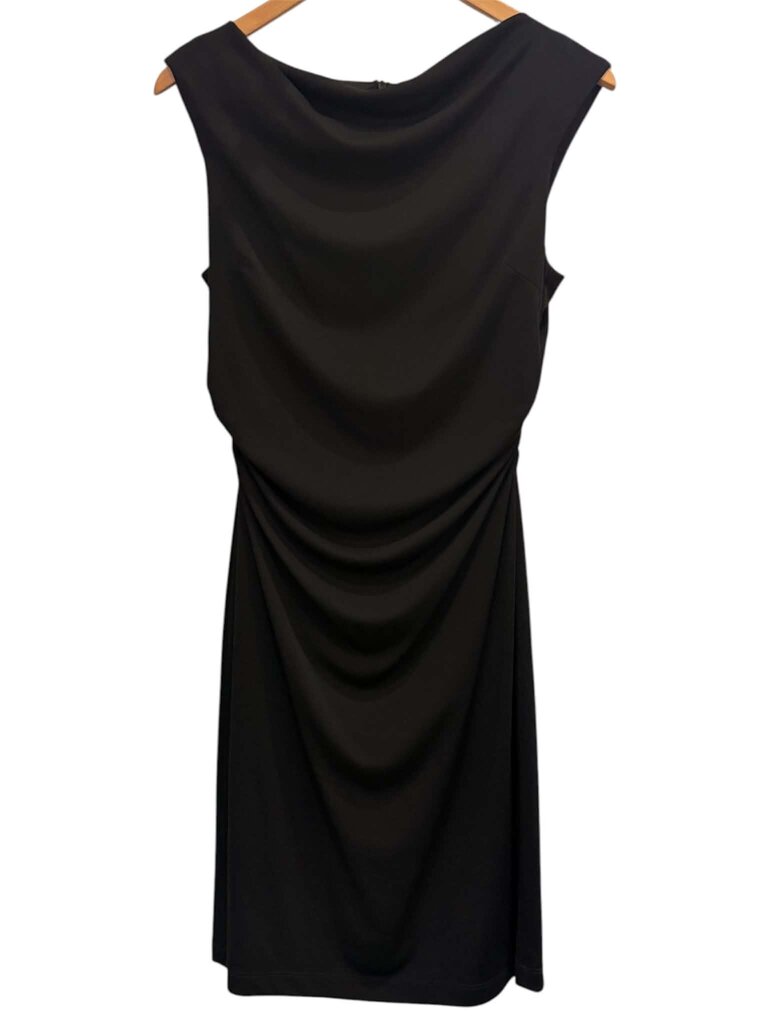 David Meister Cowl Neck Midi Dress - Size 10