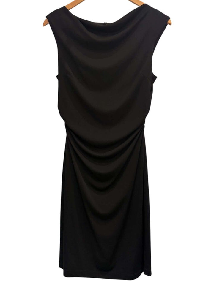 David Meister Cowl Neck Midi Dress - Size 10