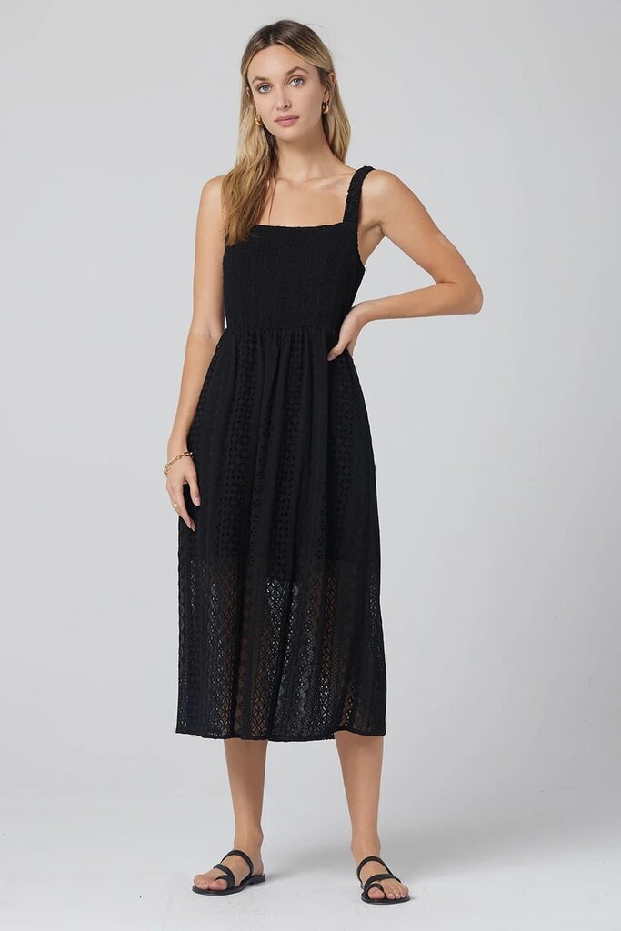 Saltwater Jacey Midi Dress In Black - Size XS (Retails for $189)