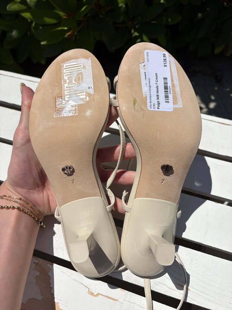 Paige NIB Emeline Ankle Strap Heels - Size 7 (Retails for $278)