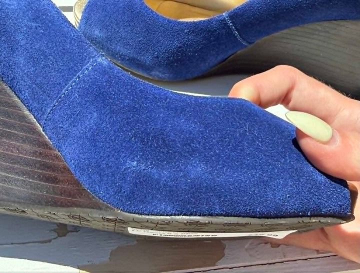 Lilly Pulitzer Resort Chic Wedge Suede Heels - Size 8.5
