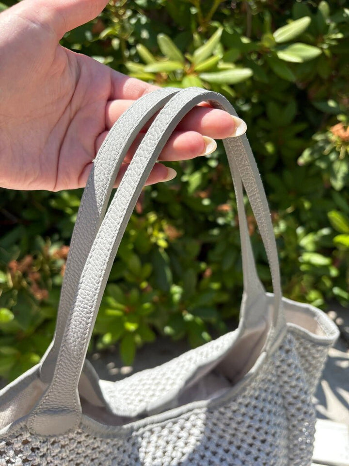 120% Lino Woven Shoulder Bag