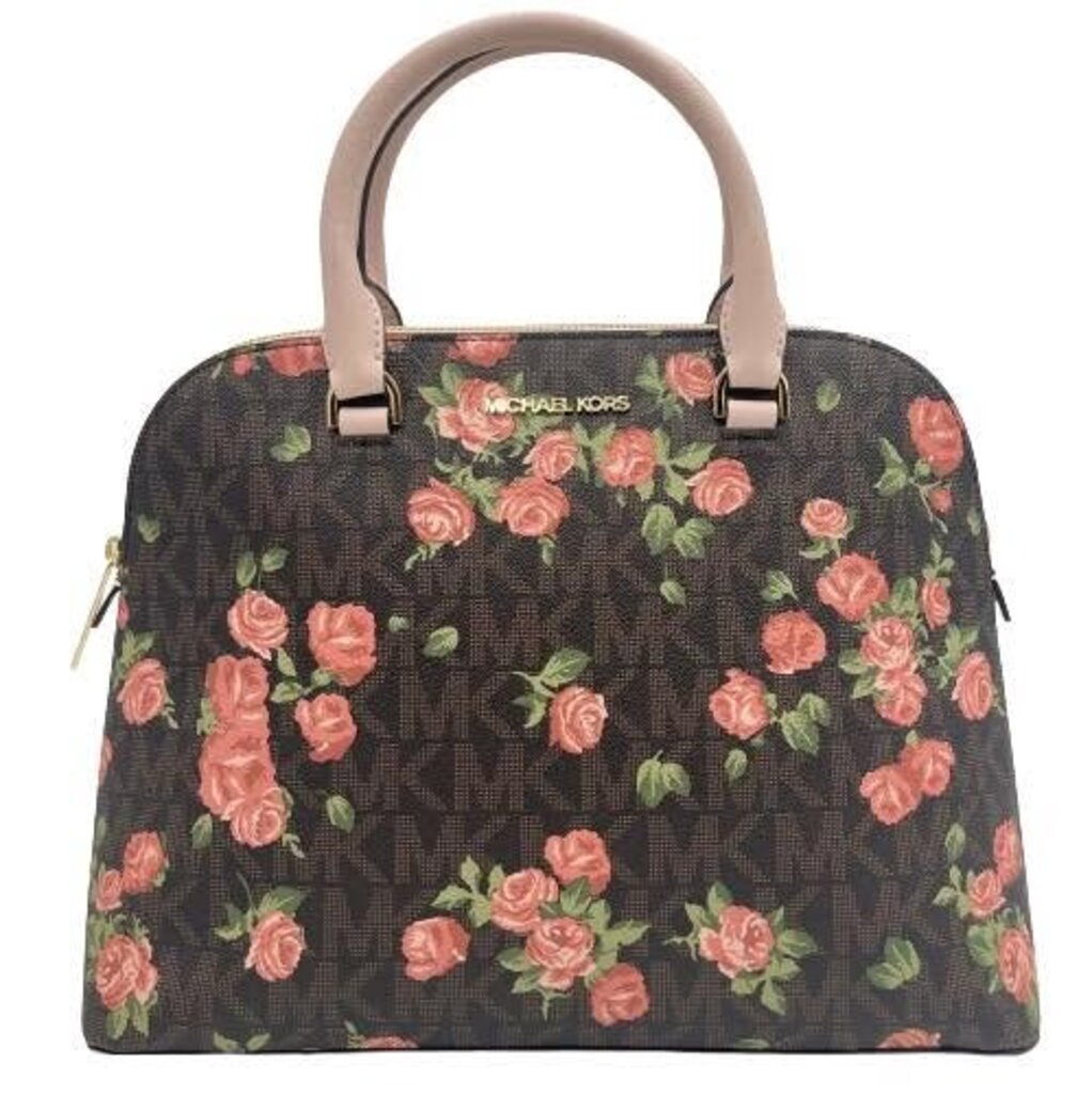 Michael Kors Signature Floral Cindy Dome Satchel