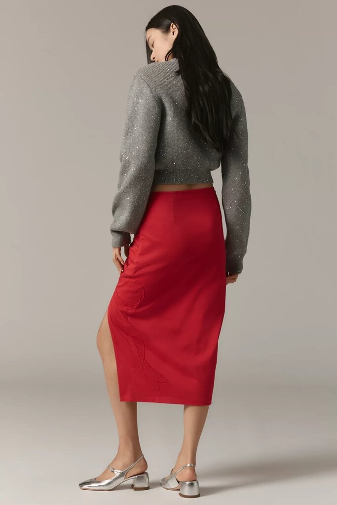 Maeve NWT Bombshell Bow Midi Pencil Skirt - Size Medium