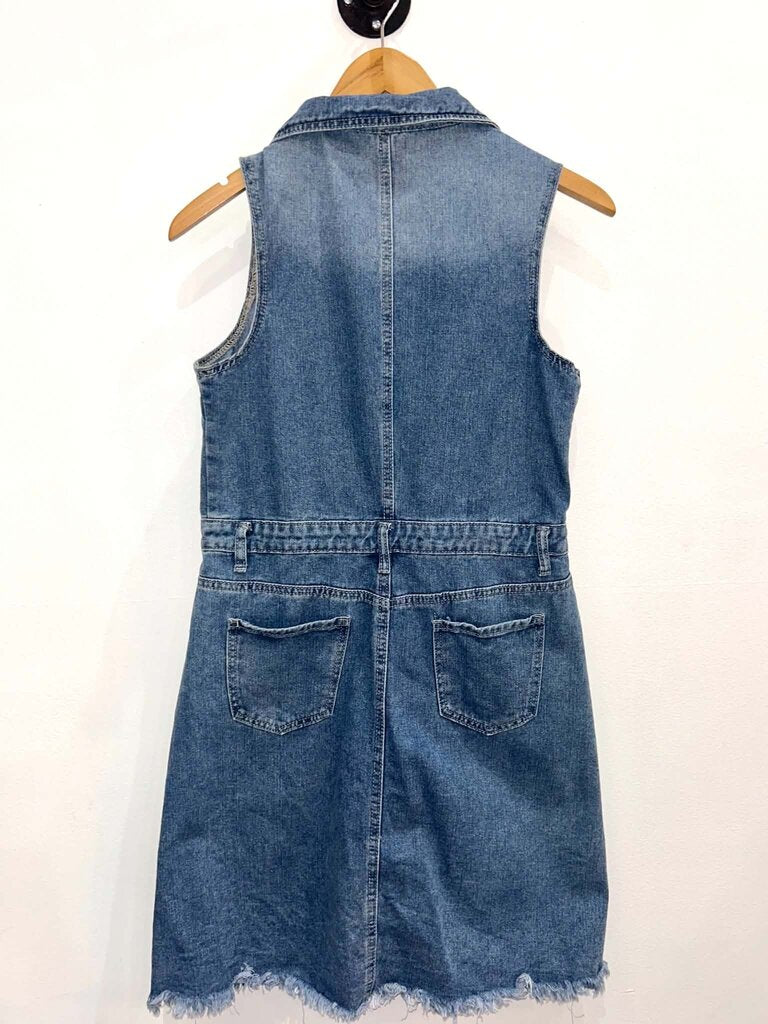 Joie Sleeveless Denim Mini Dress - Size Medium