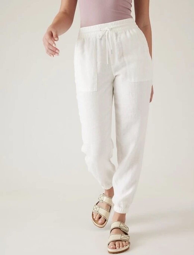 Athleta Retreat Linen Jogger Pants - Size 4