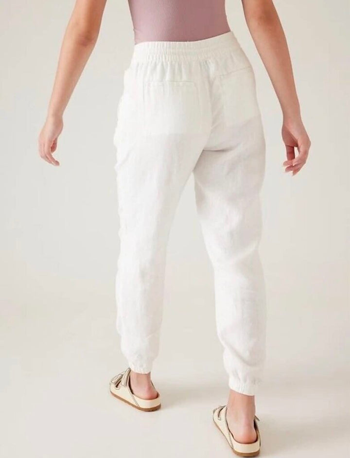 Athleta Retreat Linen Jogger Pants - Size 4
