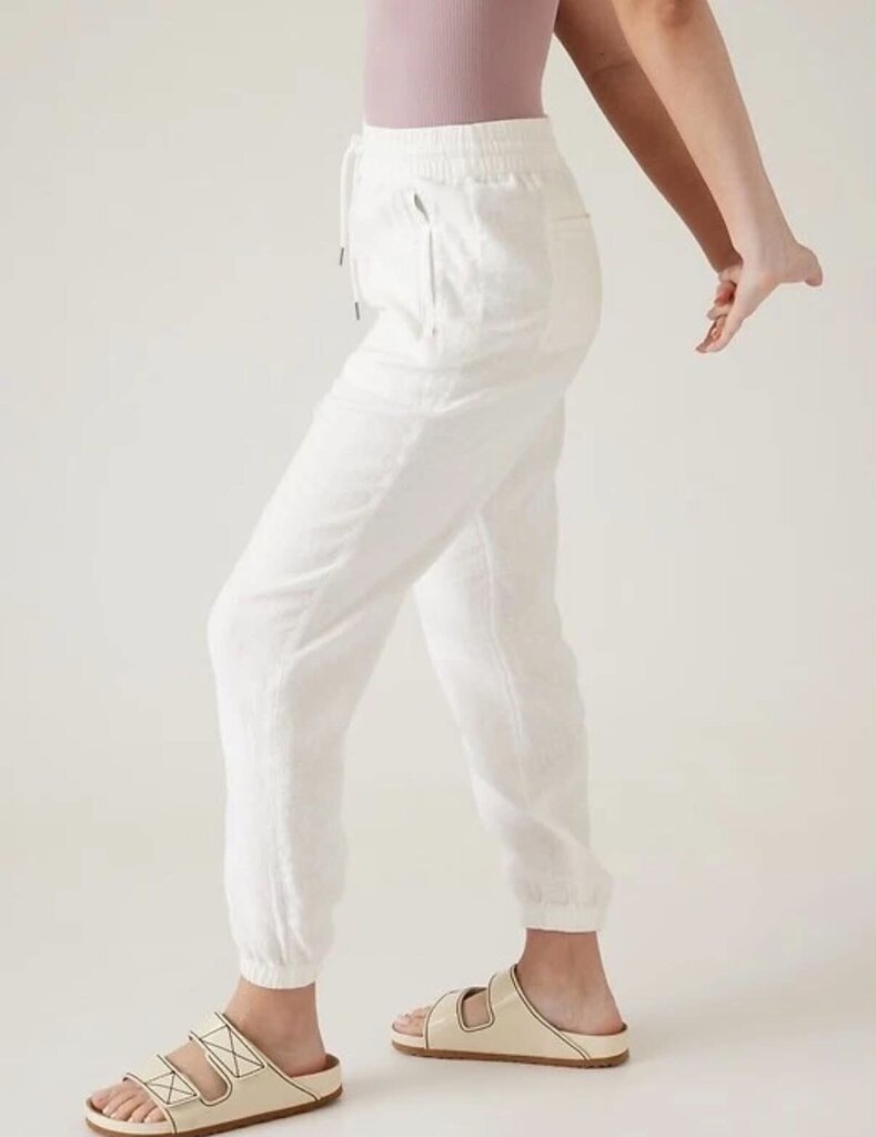 Athleta Retreat Linen Jogger Pants - Size 4