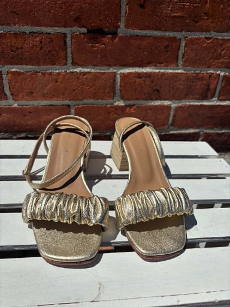 Huma Blanco Rosalinda Heels In Gold - Size 37