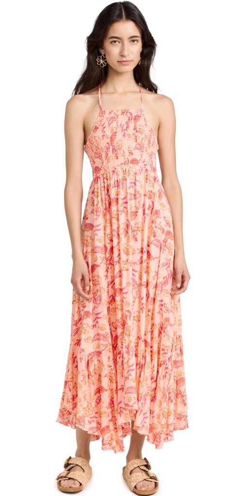 Free People Heat Wave Floral Maxi Dress - Size Large