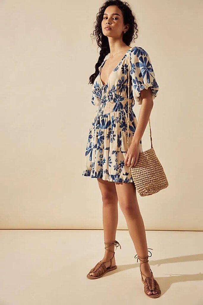 Free People Perfect Day Floral Printed Dress - Size Large