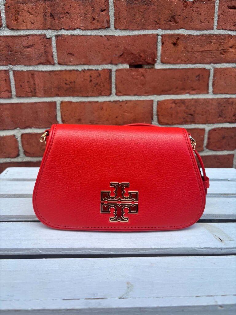 Tory Burch Britten Convertible Crossbody Clutch In Red