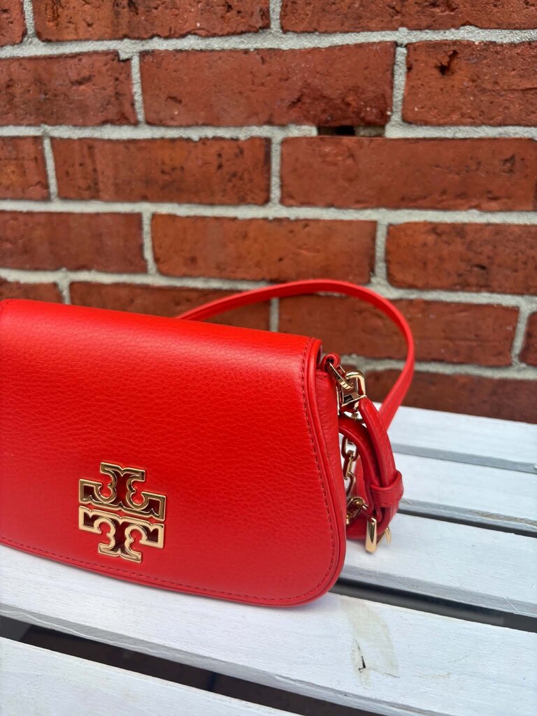 Tory Burch Britten Convertible Crossbody Clutch In Red