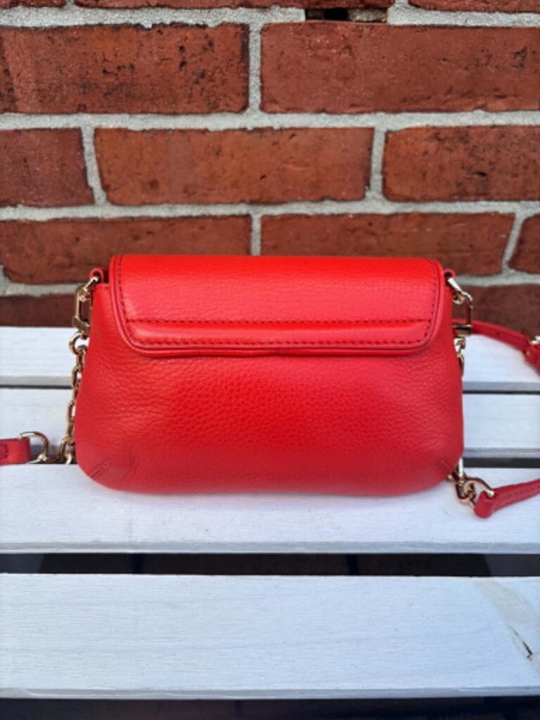 Tory Burch Britten Convertible Crossbody Clutch In Red