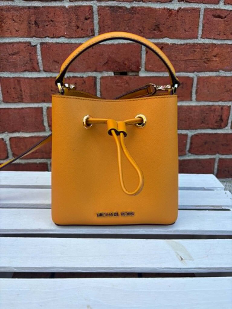 Michael Kors Suri Small Bucket Crossbody In Yellow