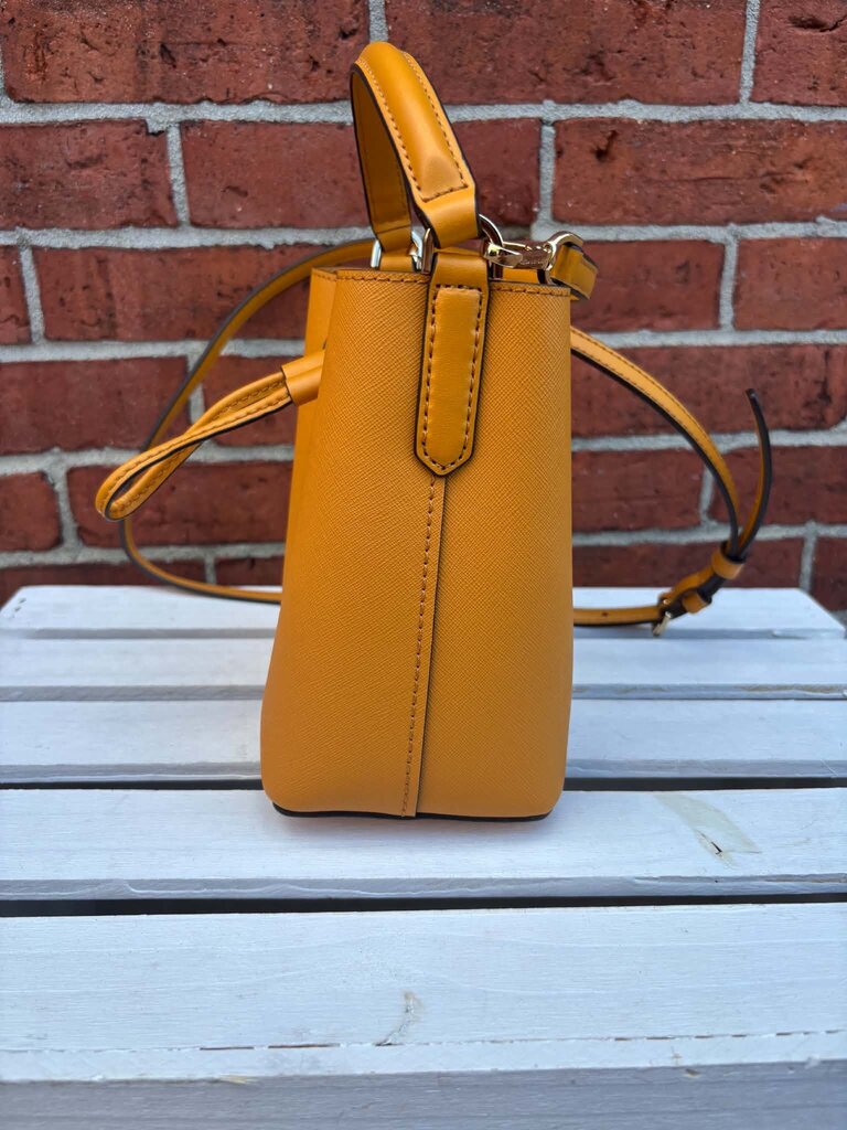 Michael Kors Suri Small Bucket Crossbody In Yellow