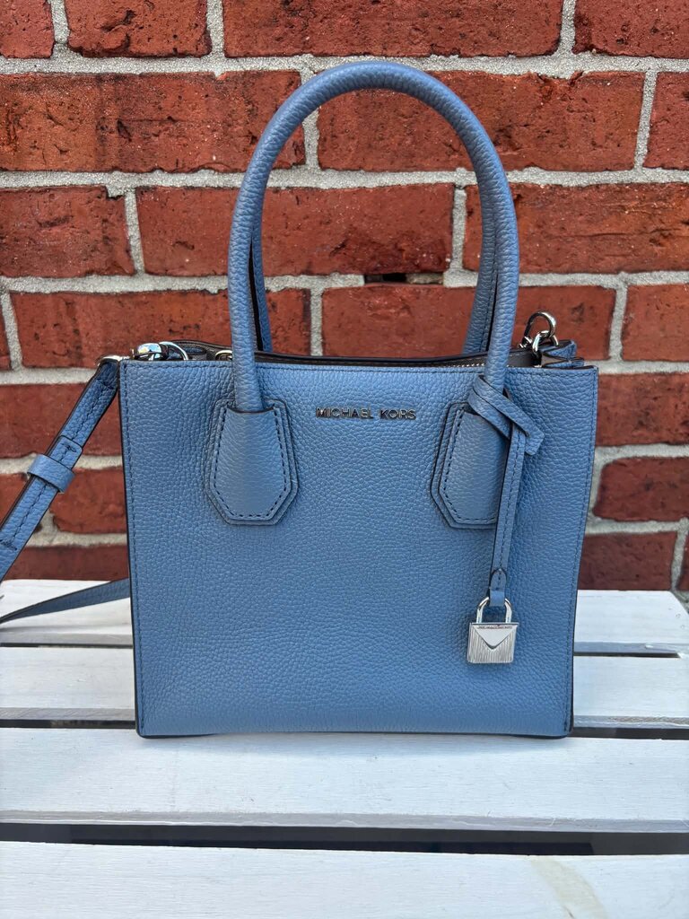 Michael Kors Mercer Messenger Crossbody In Blue