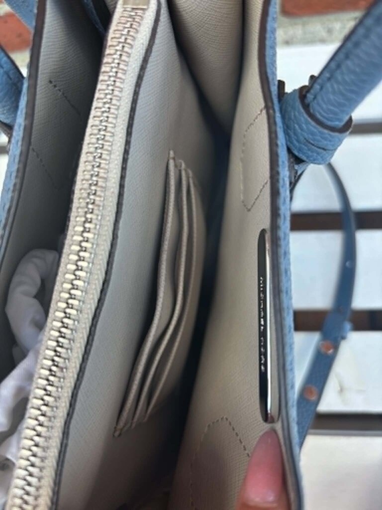 Michael Kors Mercer Messenger Crossbody In Blue