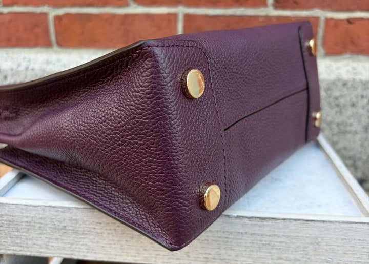 Michael Kors Mercer Crossbody Satchel in Plum - (Retails $228)