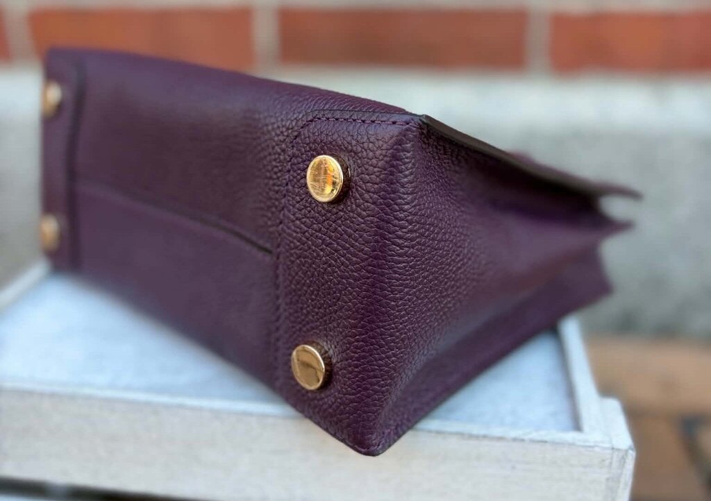 Michael Kors Mercer Crossbody Satchel in Plum - (Retails $228)