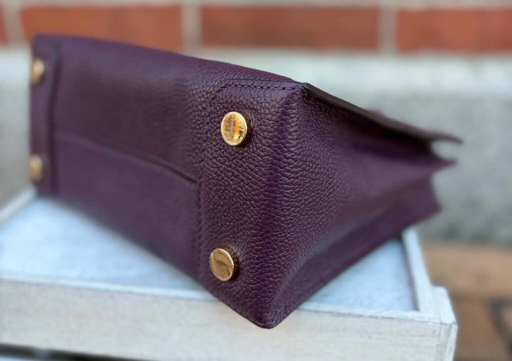 Michael Kors Mercer Crossbody Satchel in Plum - (Retails $228)