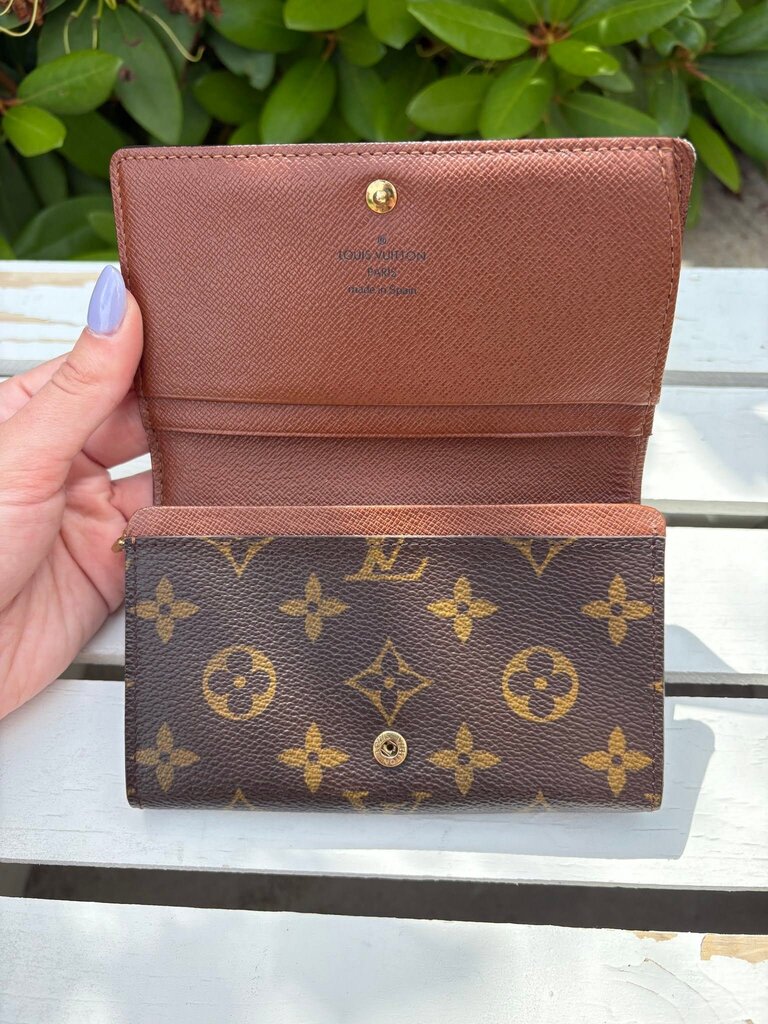 Louis Vuitton Monogram Porte Monnaie Tresor Wallet