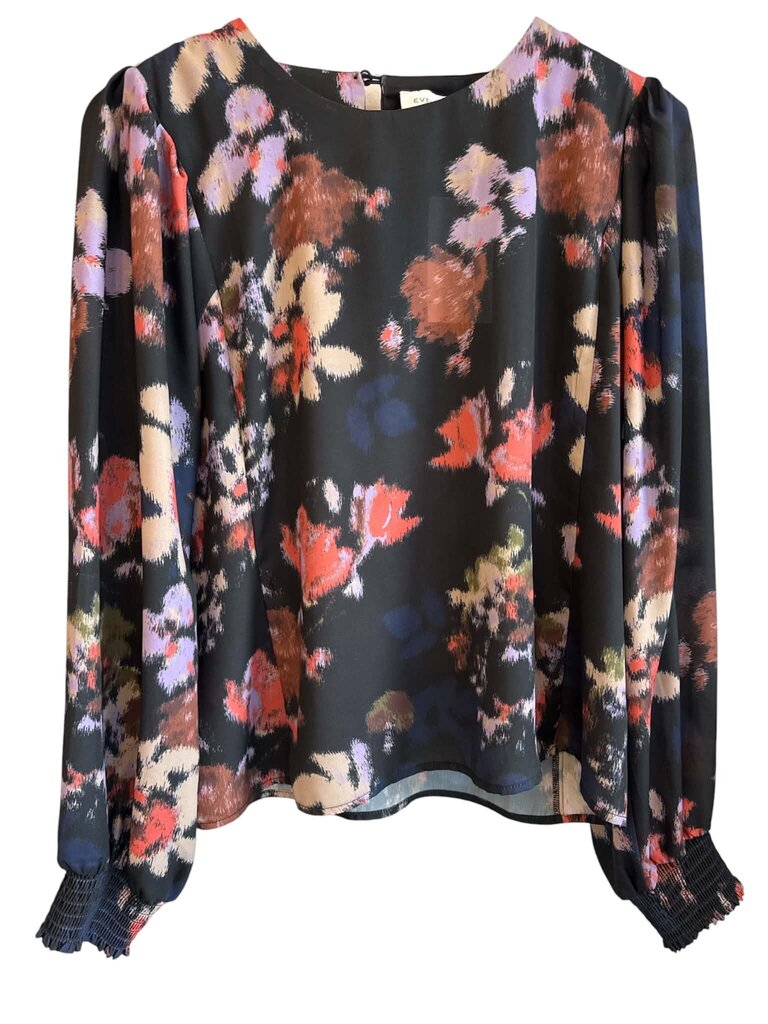Evereve Floral Blouse - Size Small