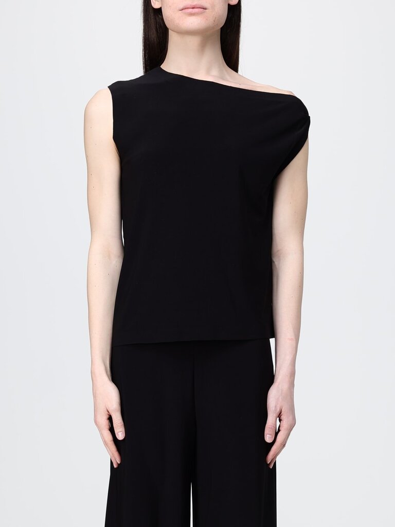 Norma Kamali Asymmetric Jersey Tank - Size Large